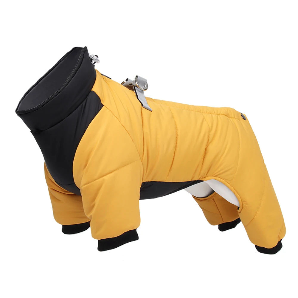 Waterproof Winter Dog Coat Clothes Thicken Warm Dog Jumpsuit Small Dogs Puppy Outfit For French Bulldog Pug Pet Jacket Clothing