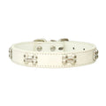 Collier en Cuir Durable pour Chien avec Ornement "Os" – Pour Petites et Grandes Races