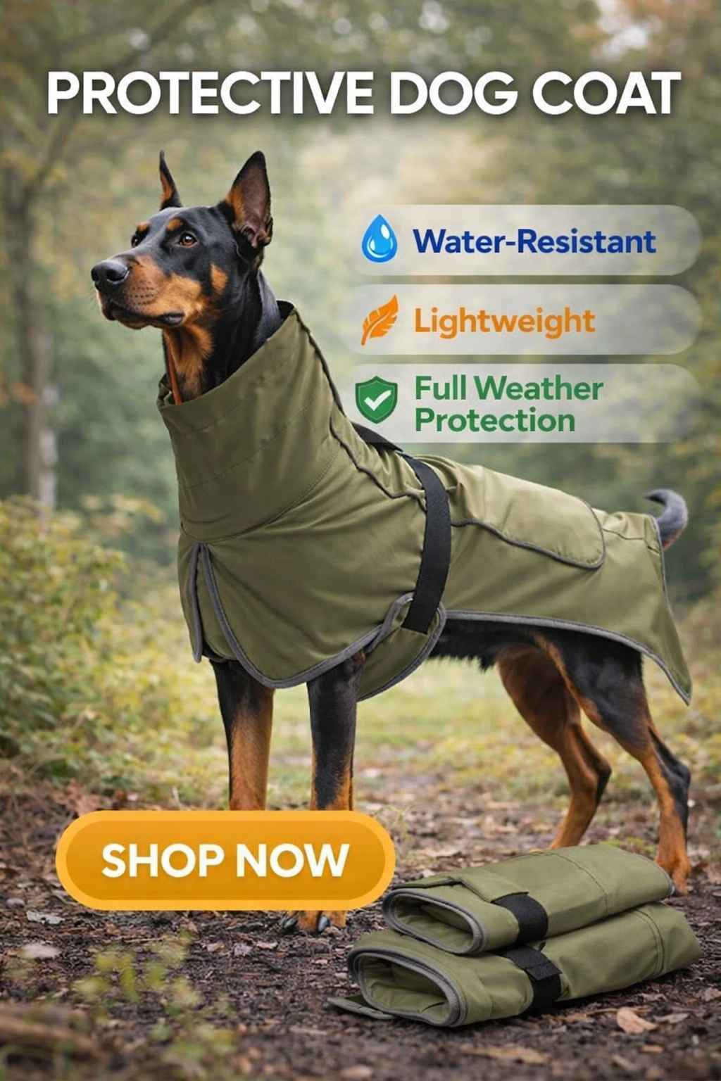 Veste Outdoor 2-en-1 pour Chien – Imperméable et Coupe-vent Haute Performance