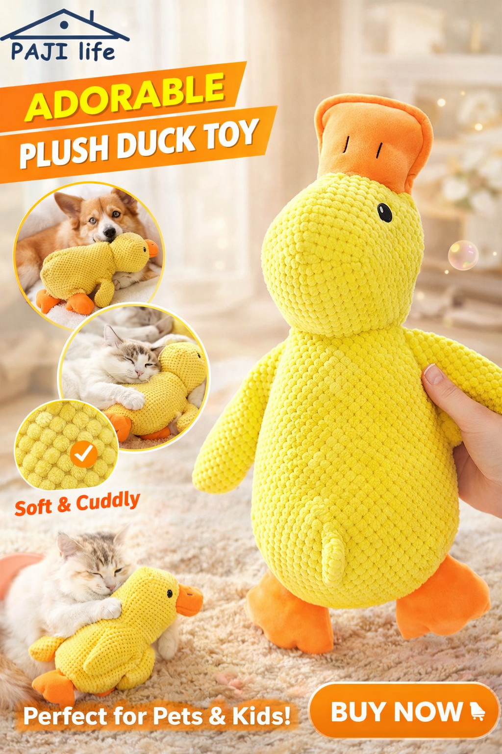 Jouet en Peluche pour Chien : Compagnon de Jeu Sonore et Durable