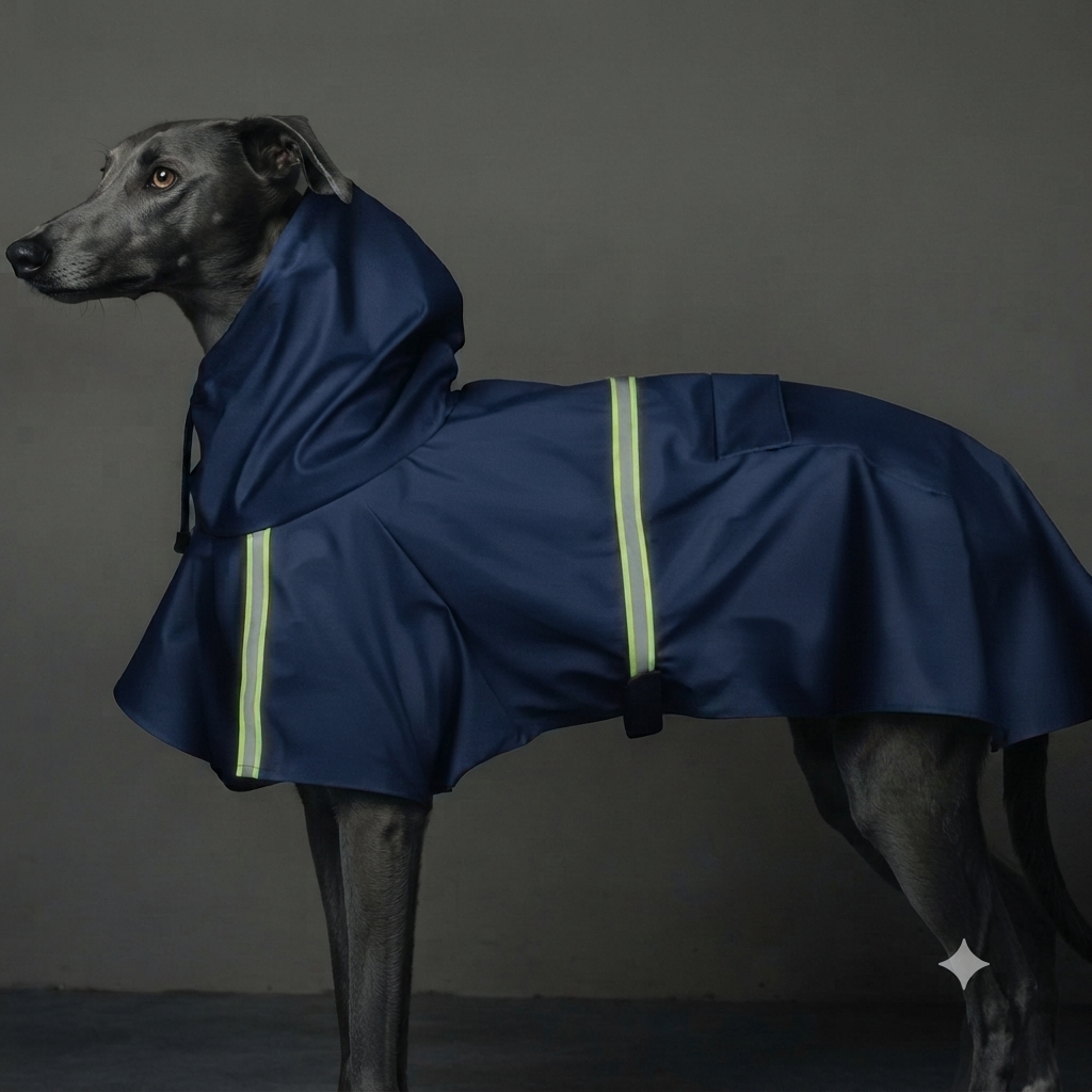 Imperméable Style "Cape" pour Chien – Coupe-vent Réfléchissant avec Capuche