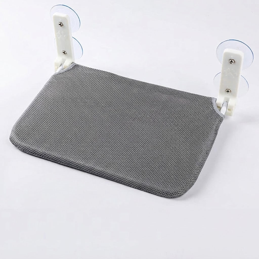 Hamac de Fenêtre Pliable pour Chat Chienou – Confort Peluche & Installation Sans Montage