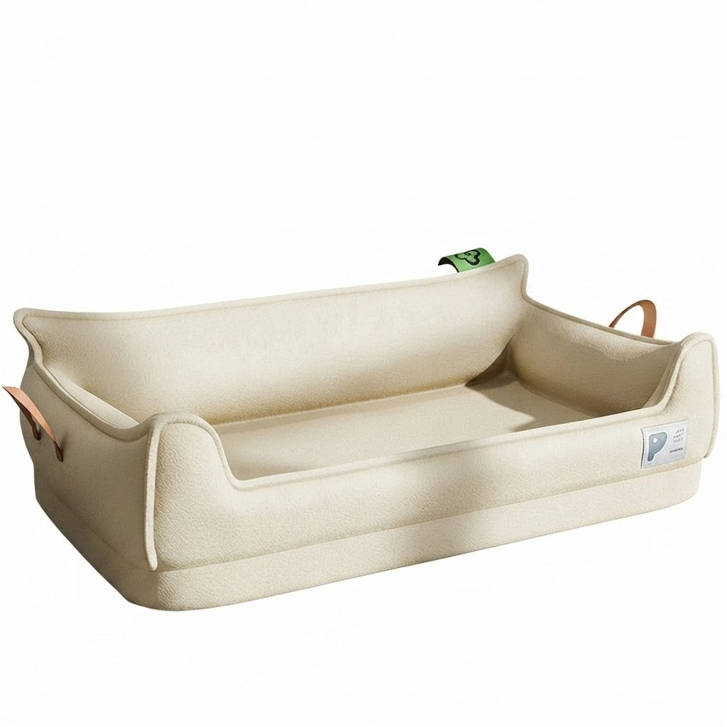 Canapé Orthopédique en Cuir pour Chien