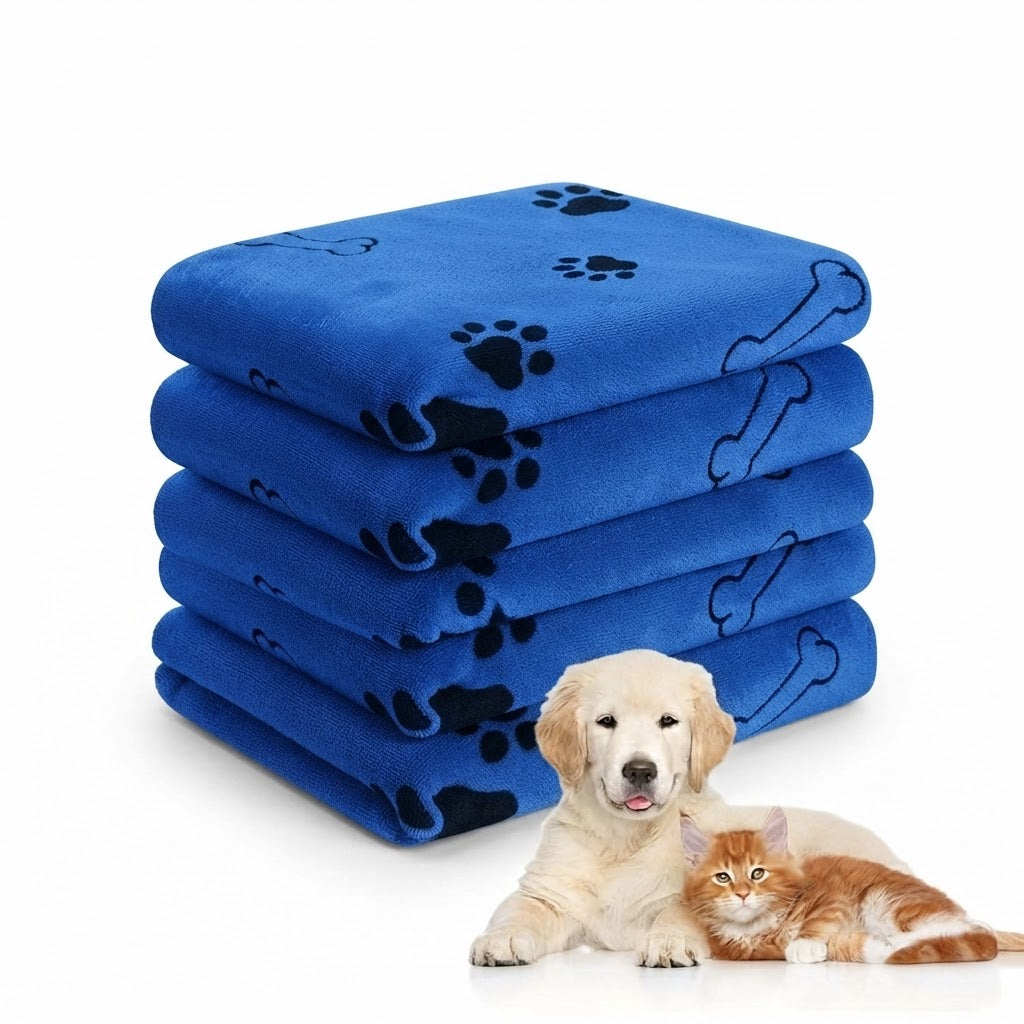 Serviette de Bain pour Animaux en Microfibre : Absorption Ultime et Séchage Rapide