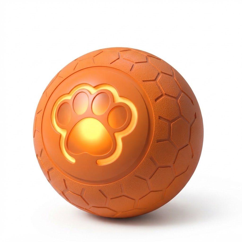 Balle Intelligente Interactive pour Animaux – Jouet Automatique Rebondissant avec Lumières RGB | Recharge USB