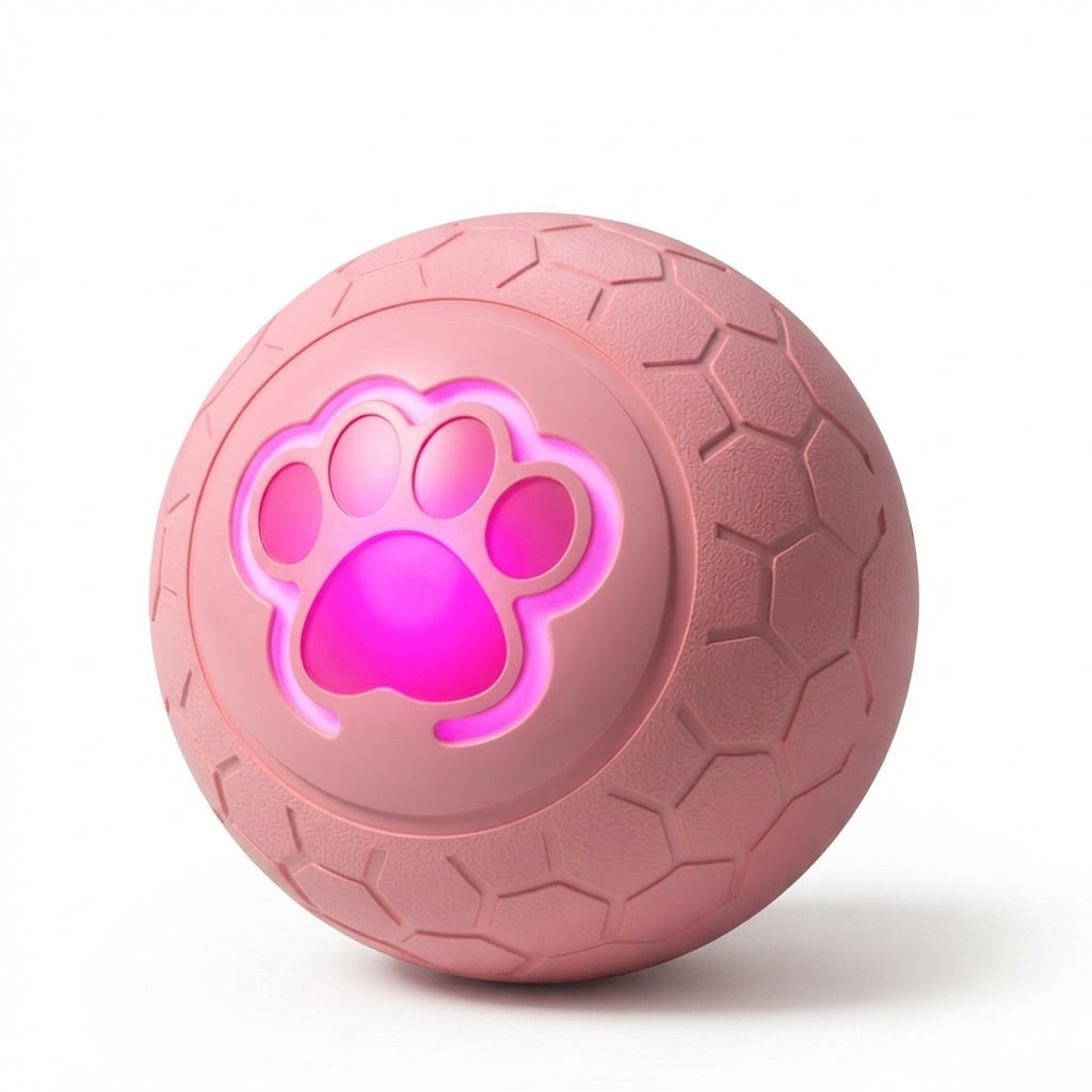 Balle Intelligente Interactive pour Animaux – Jouet Automatique Rebondissant avec Lumières RGB | Recharge USB