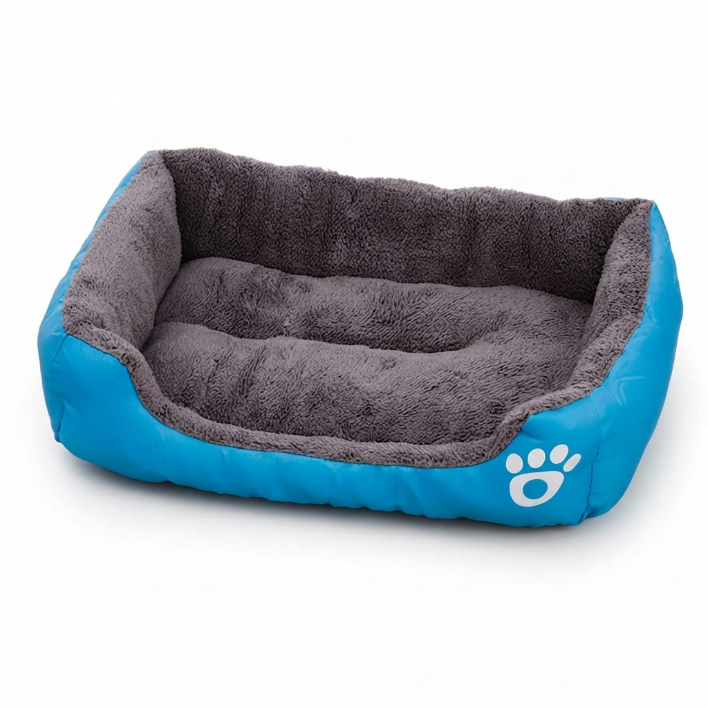 Lit Apaisant Noir en Peluche – Couchage Moelleux, Ultra-Résistant et Antidérapant