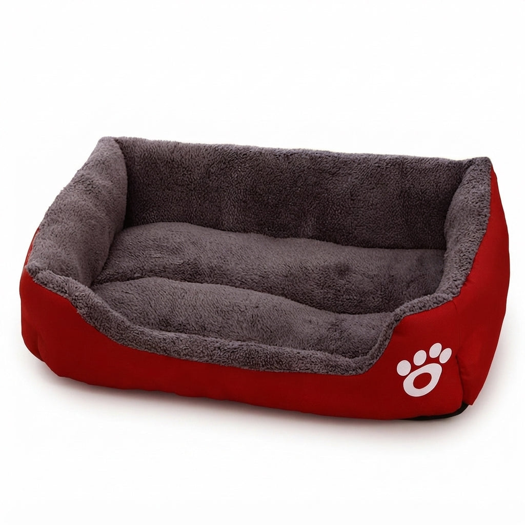 Lit Apaisant Noir en Peluche – Couchage Moelleux, Ultra-Résistant et Antidérapant