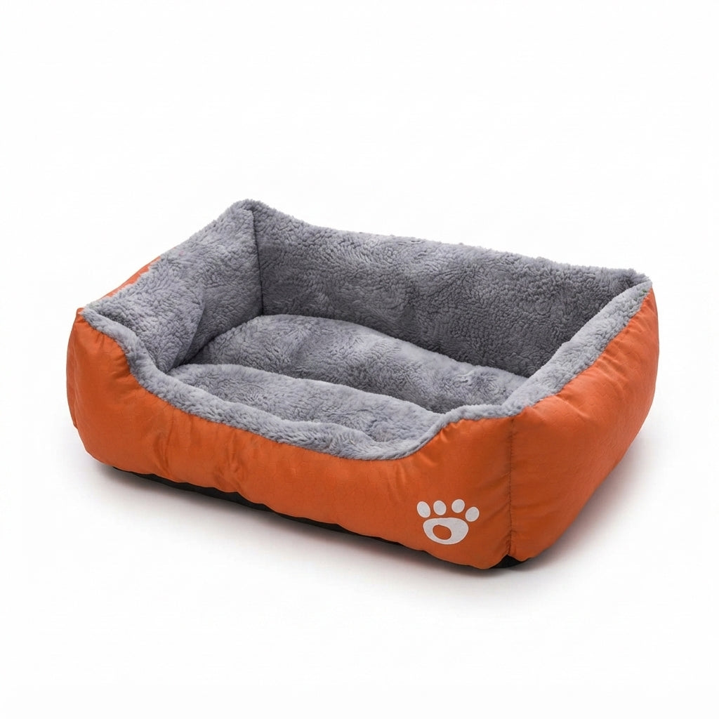 Lit Apaisant Noir en Peluche – Couchage Moelleux, Ultra-Résistant et Antidérapant