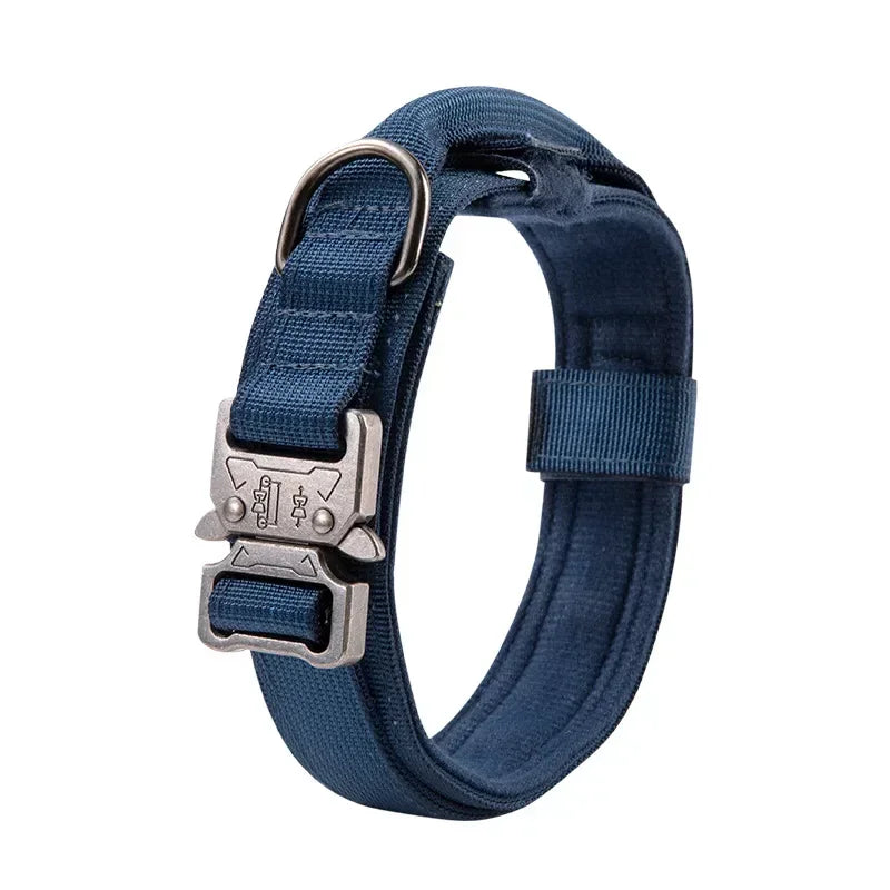 Collier Tactique Style Sport pour Chien – Modèle Robuste avec Poignée de Traction