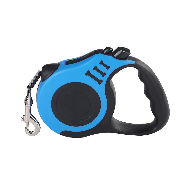 Laisse Enrouleur Automatique pour Chien et Chat - Nylon Robuste - Idéale Promenade et Course