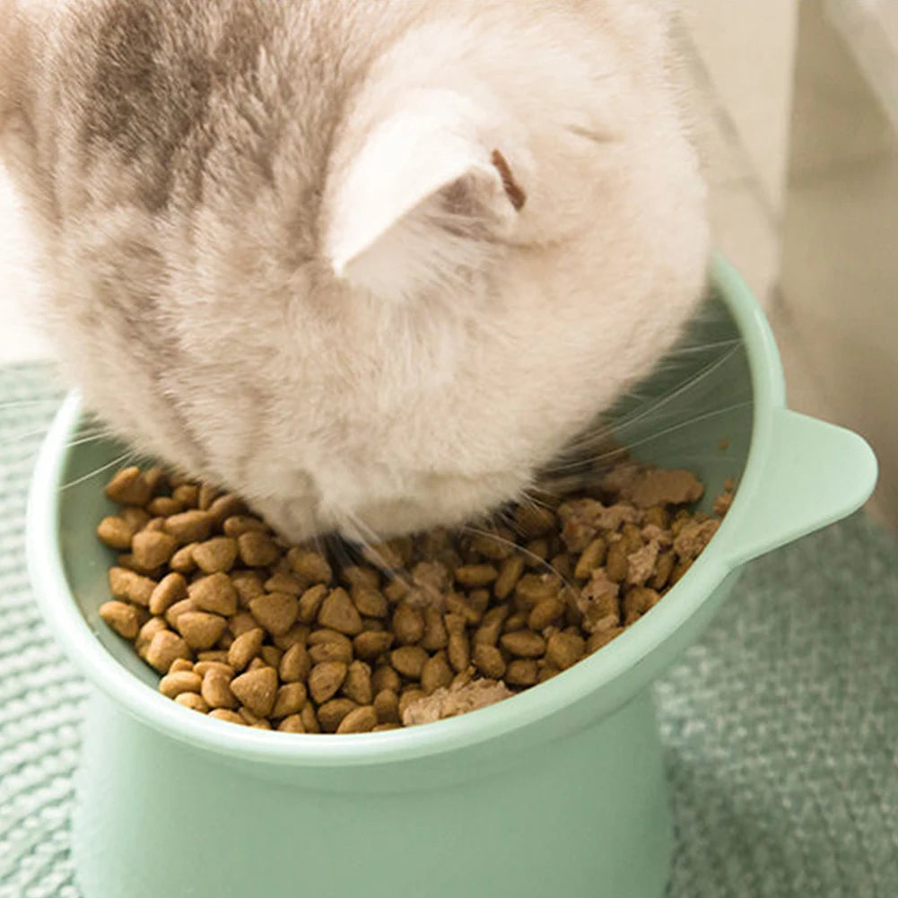 Bol Surélevé et Incliné pour Chat | Ergonomique, Anti-Vomissement & Antidérapant