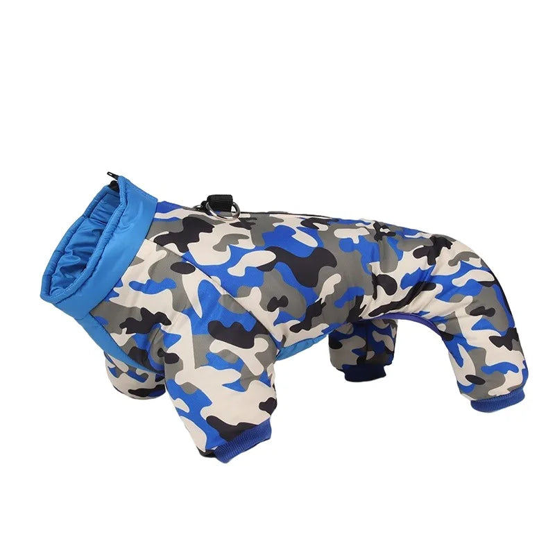 Waterproof Winter Dog Coat Clothes Thicken Warm Dog Jumpsuit Small Dogs Puppy Outfit For French Bulldog Pug Pet Jacket Clothing