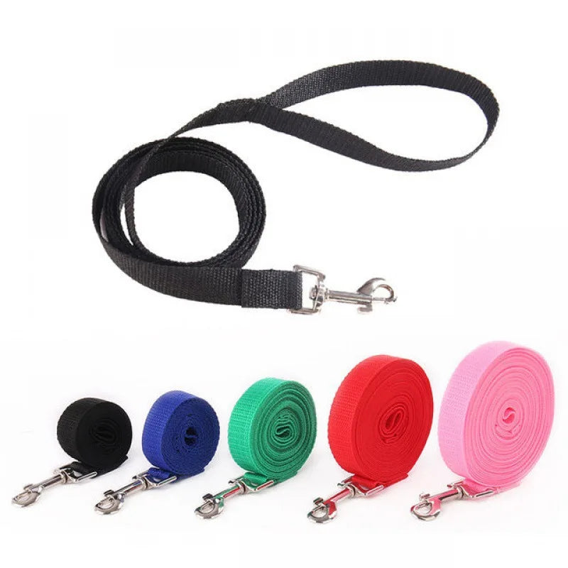 Laisse en Nylon pour Chien et Chat - Multi-Longueurs - Idéale pour Marche, Course et Dressage - Pour Petits et Moyens Animaux