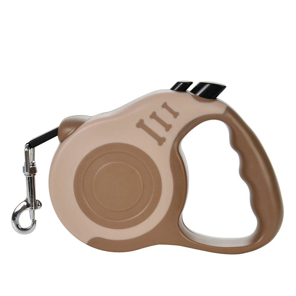 Laisse Enrouleur Automatique pour Chien et Chat - Nylon Robuste - Idéale Promenade et Course
