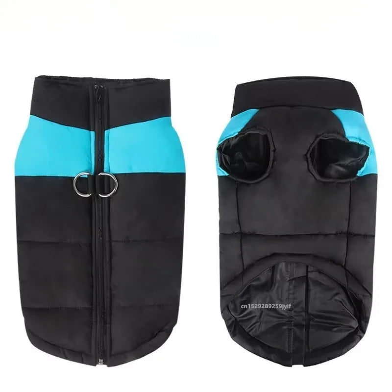 Veste d'Hiver Matelassée pour Chien – Imperméable, Chaude et Zippée