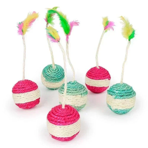 Balle en Sisal avec Plume