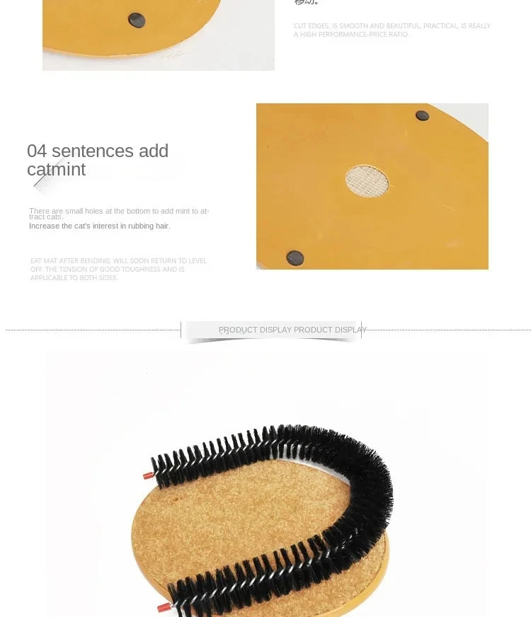 Arche de Toilettage et Massage pour Chats | Brosse Auto-Lisseur & Griffoir Interactif
