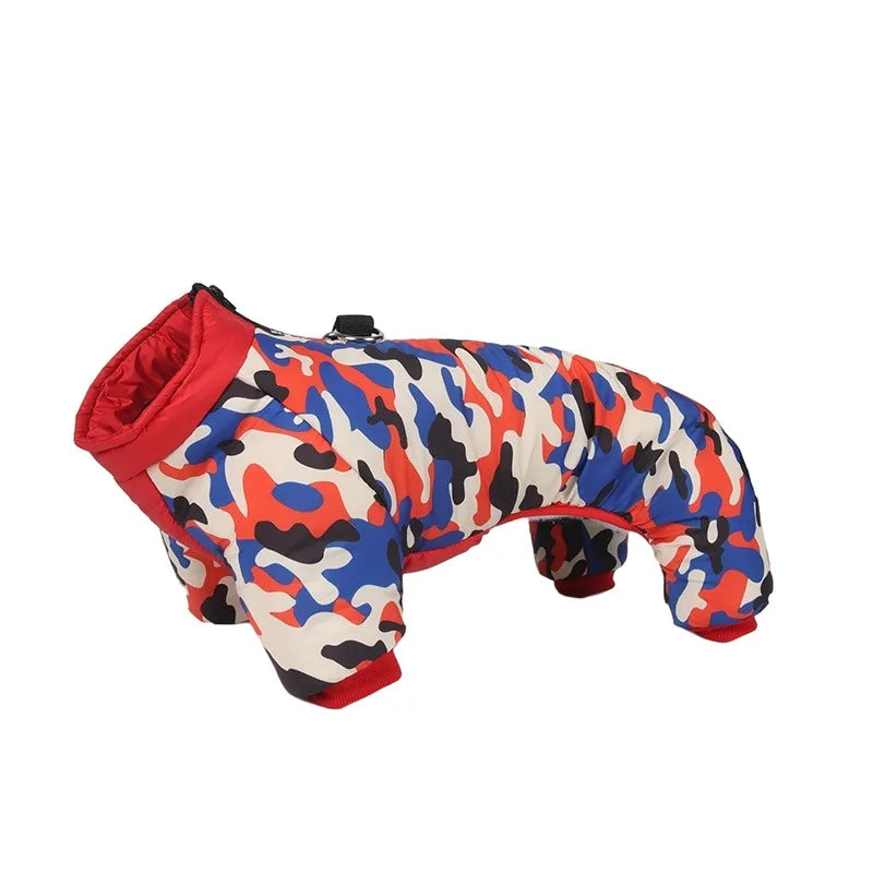 Waterproof Winter Dog Coat Clothes Thicken Warm Dog Jumpsuit Small Dogs Puppy Outfit For French Bulldog Pug Pet Jacket Clothing