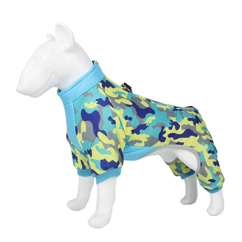 Waterproof Winter Dog Coat Clothes Thicken Warm Dog Jumpsuit Small Dogs Puppy Outfit For French Bulldog Pug Pet Jacket Clothing