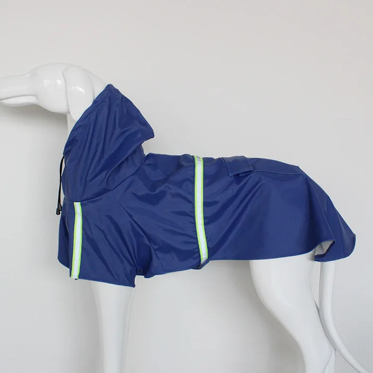 Imperméable Style "Cape" pour Chien – Coupe-vent Réfléchissant avec Capuche