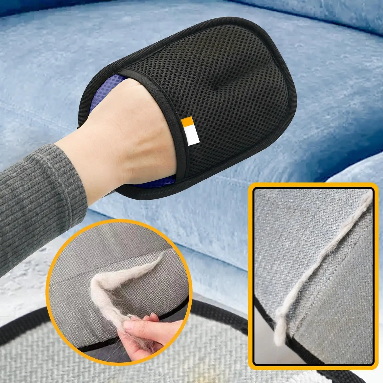 Gants de Toilettage et de Nettoyage 2-en-1