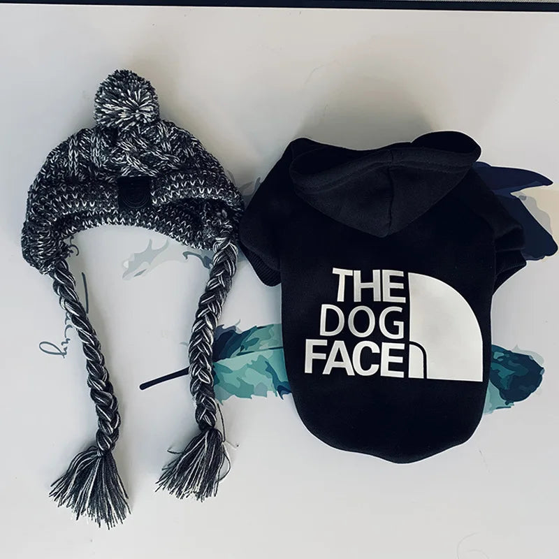 Sweat à Capuche "The Dog Face" – Hoodie Chaud et Coupe-vent pour Chien