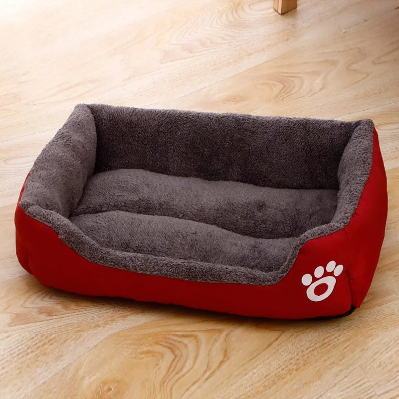 Lit Apaisant Noir en Peluche – Couchage Moelleux, Ultra-Résistant et Antidérapant