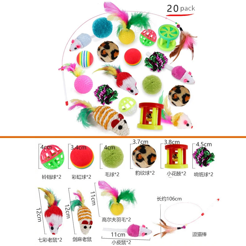 Pack Variété de Jouets pour Chat et Chaton – Set complet