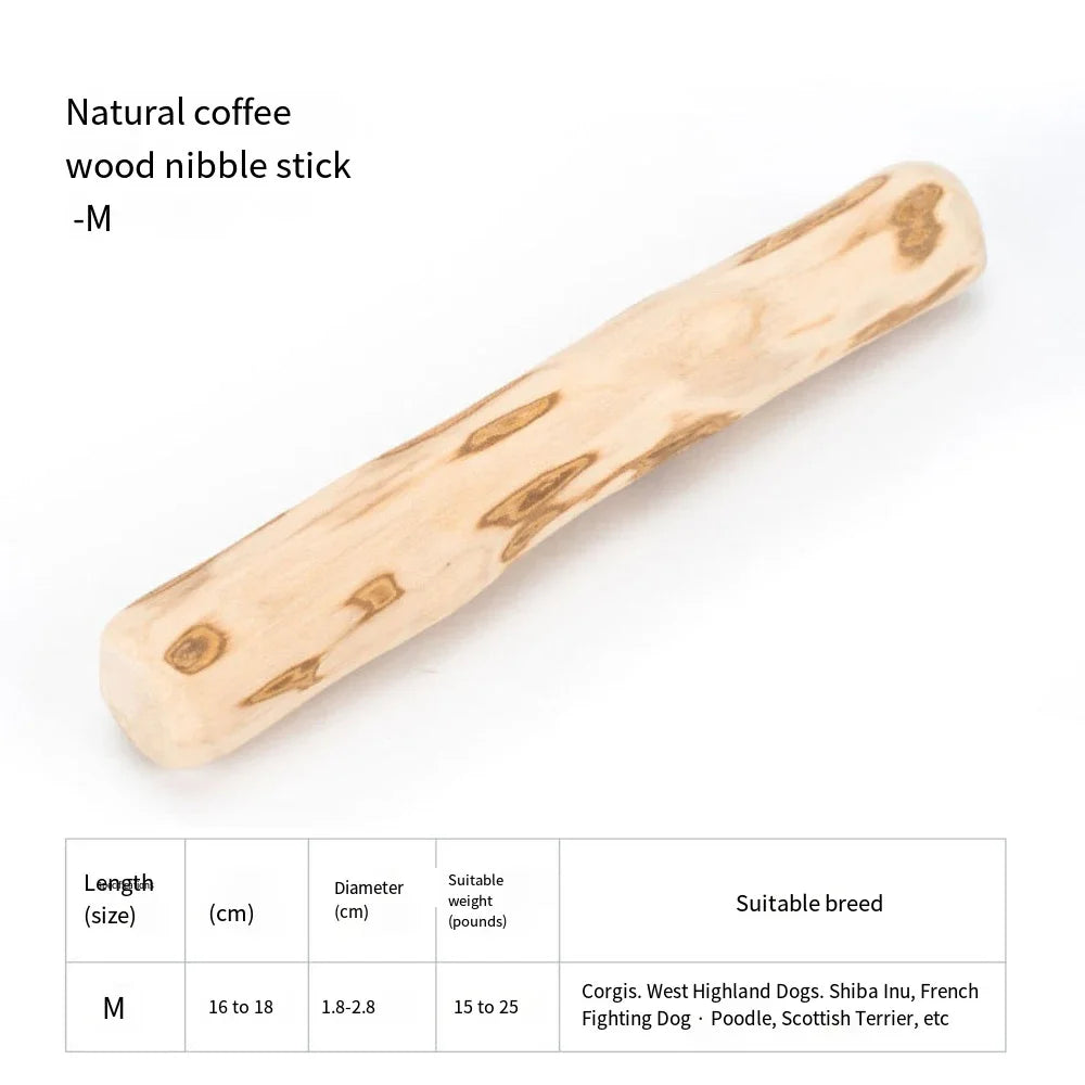 Bâton à Mâcher en Bois de Caféier : Jouet de Mastication Naturel et Durable