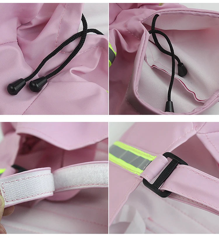 Imperméable Style "Cape" pour Chien – Coupe-vent Réfléchissant avec Capuche