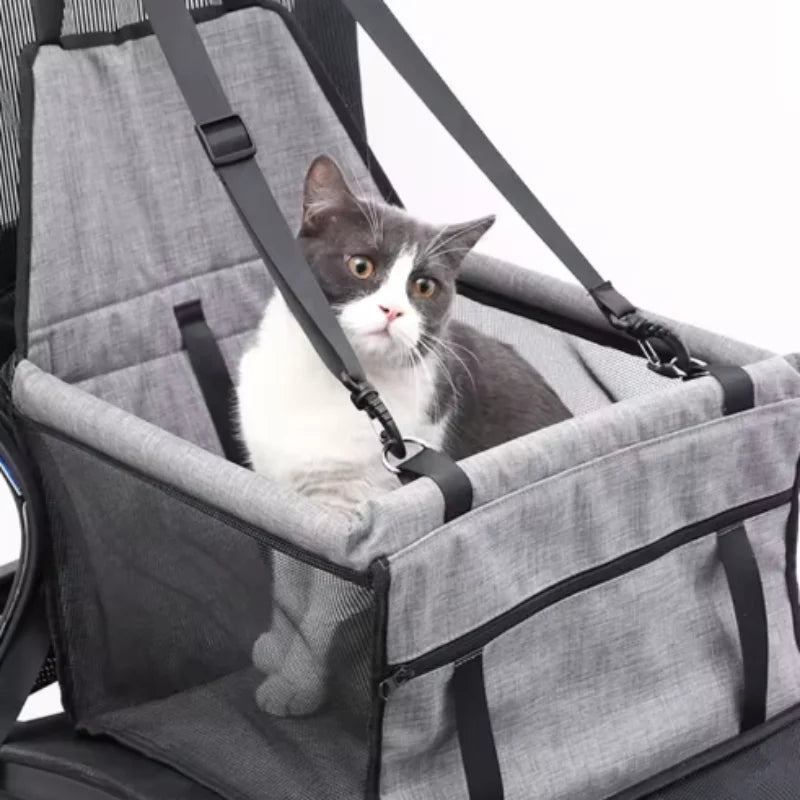 Housse de Siège Auto 2-en-1 : Hamac de Voyage et Panier de Sécurité