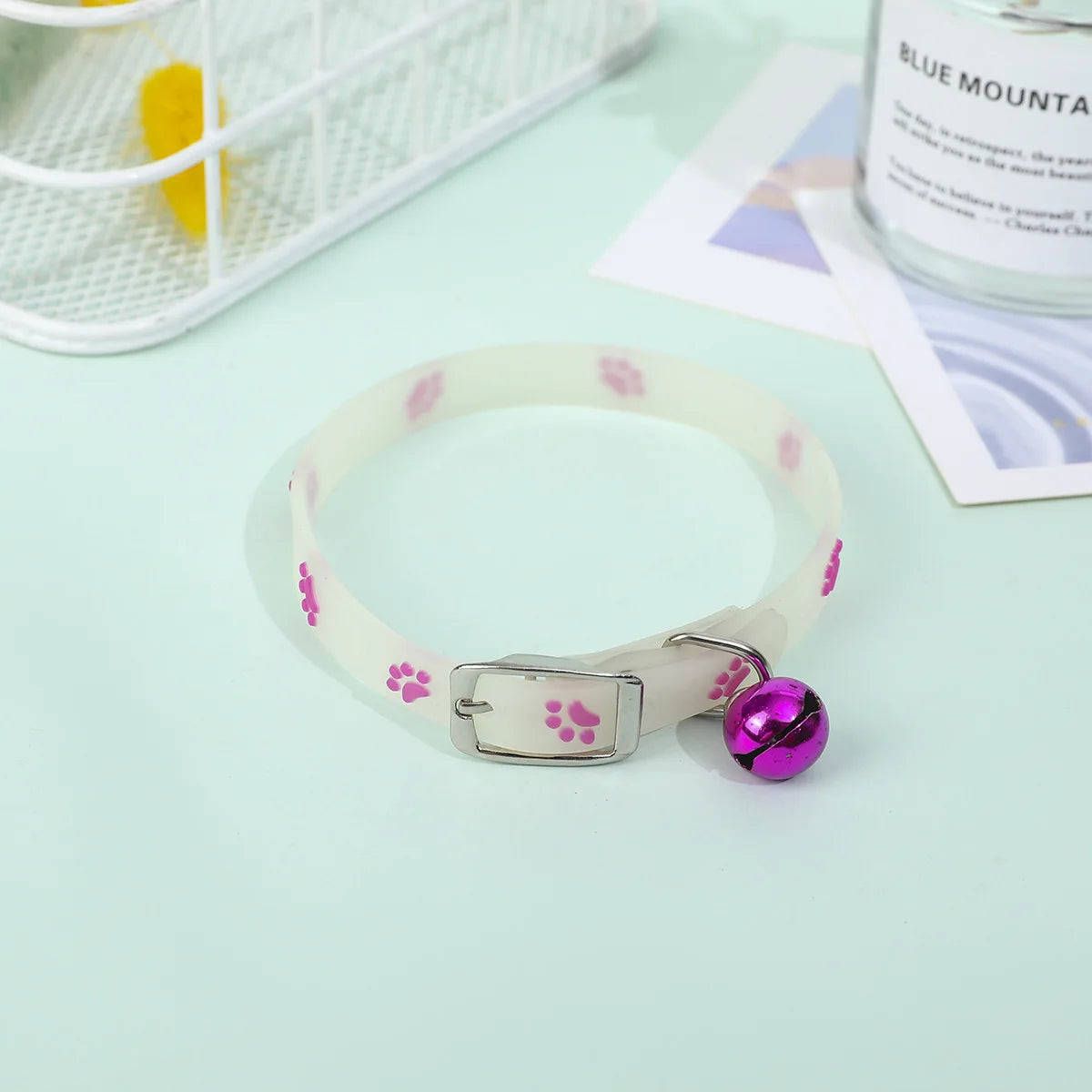 Collier Lumineux en Silicone pour Chat – Clochette