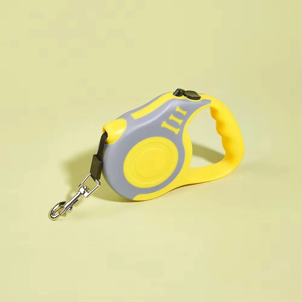 Laisse Enrouleur Automatique pour Chien et Chat - Nylon Robuste - Idéale Promenade et Course
