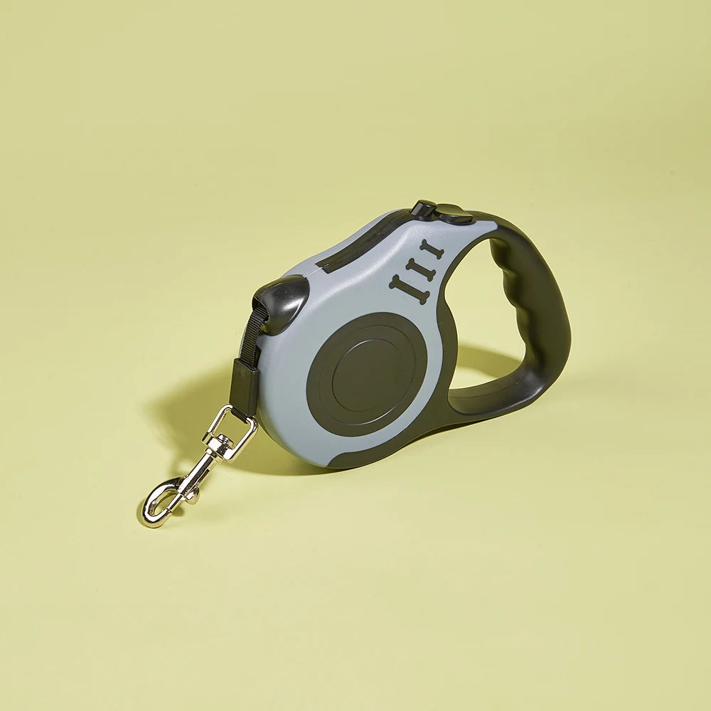 Laisse Enrouleur Automatique pour Chien et Chat - Nylon Robuste - Idéale Promenade et Course