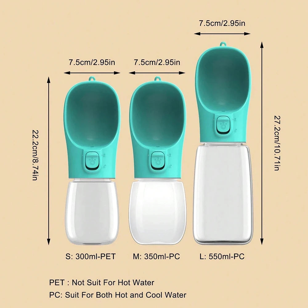 Gourde Portable Grande Capacité : Hydratation pour Chiens de Toutes Tailles