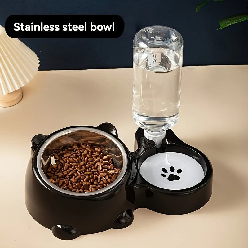 Distributeur 2-en-1 Automatique d'Eau et de Nourriture