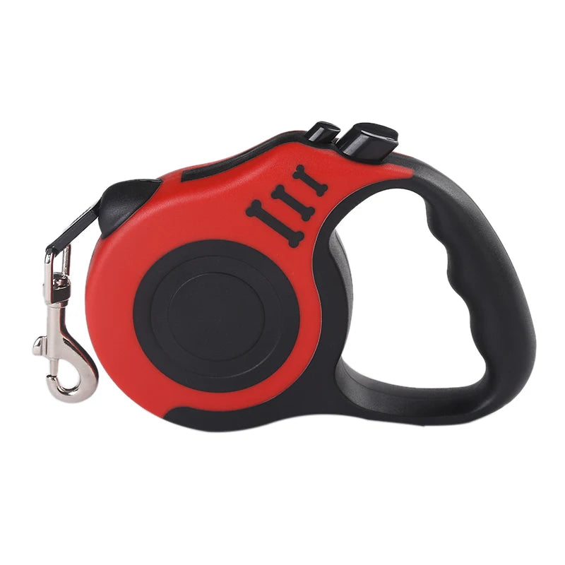 Laisse Enrouleur Automatique pour Chien et Chat - Nylon Robuste - Idéale Promenade et Course