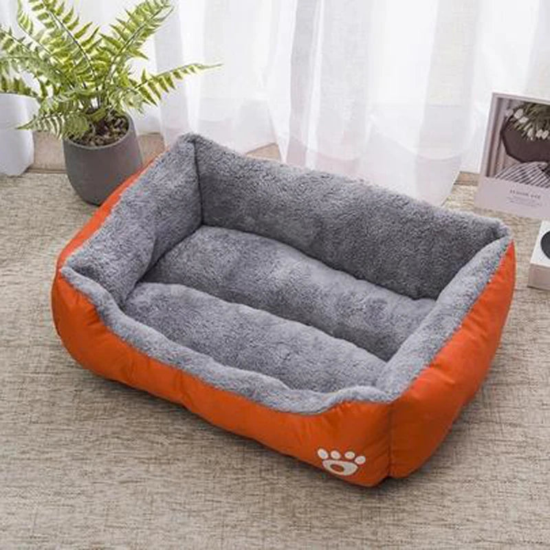 Lit Apaisant Noir en Peluche – Couchage Moelleux, Ultra-Résistant et Antidérapant
