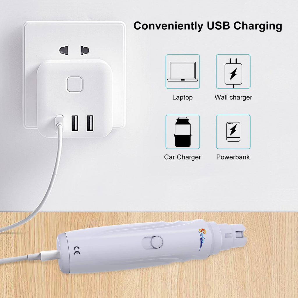 Lime à Griffes Électrique USB : Le Soin des Pattes sans Douleur