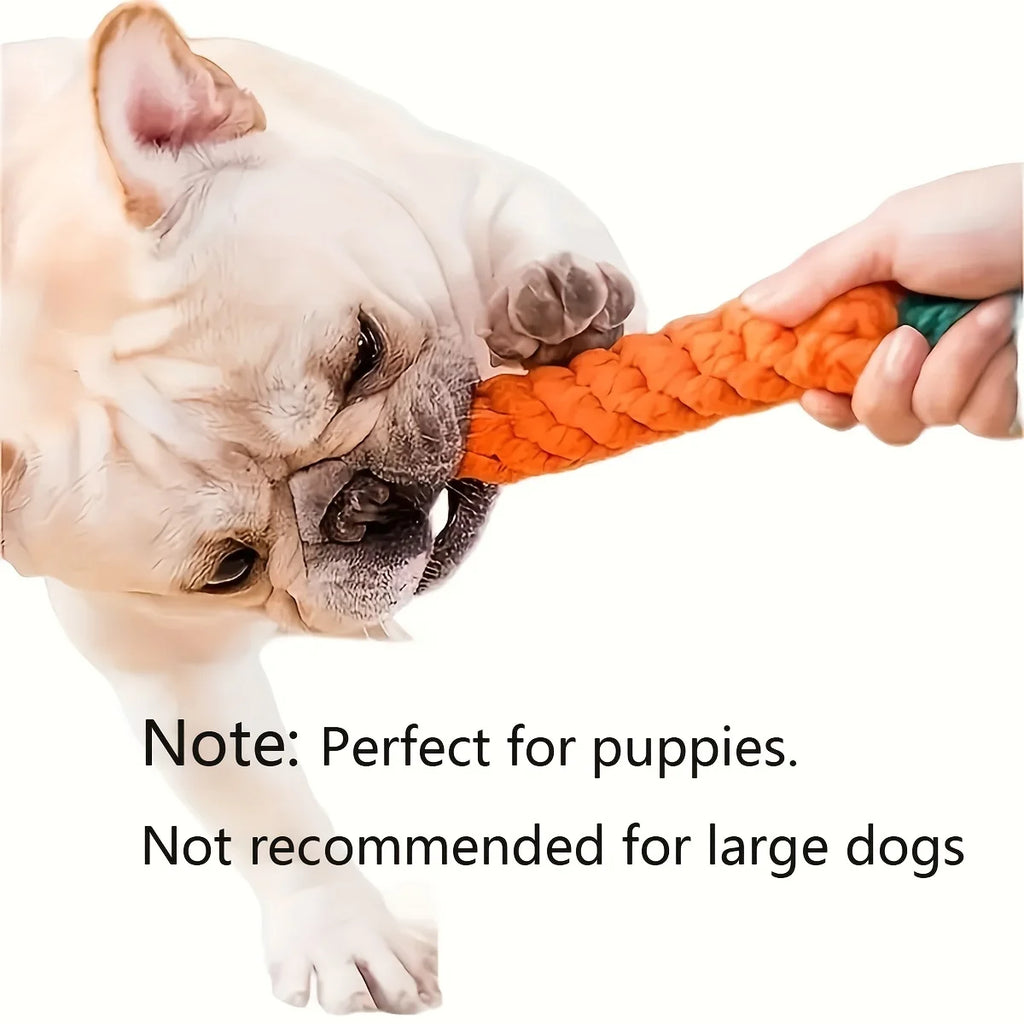 Interactive Dog Toy Set. Durable Cotton & Squeaky Toys for Small and Medium Dogs