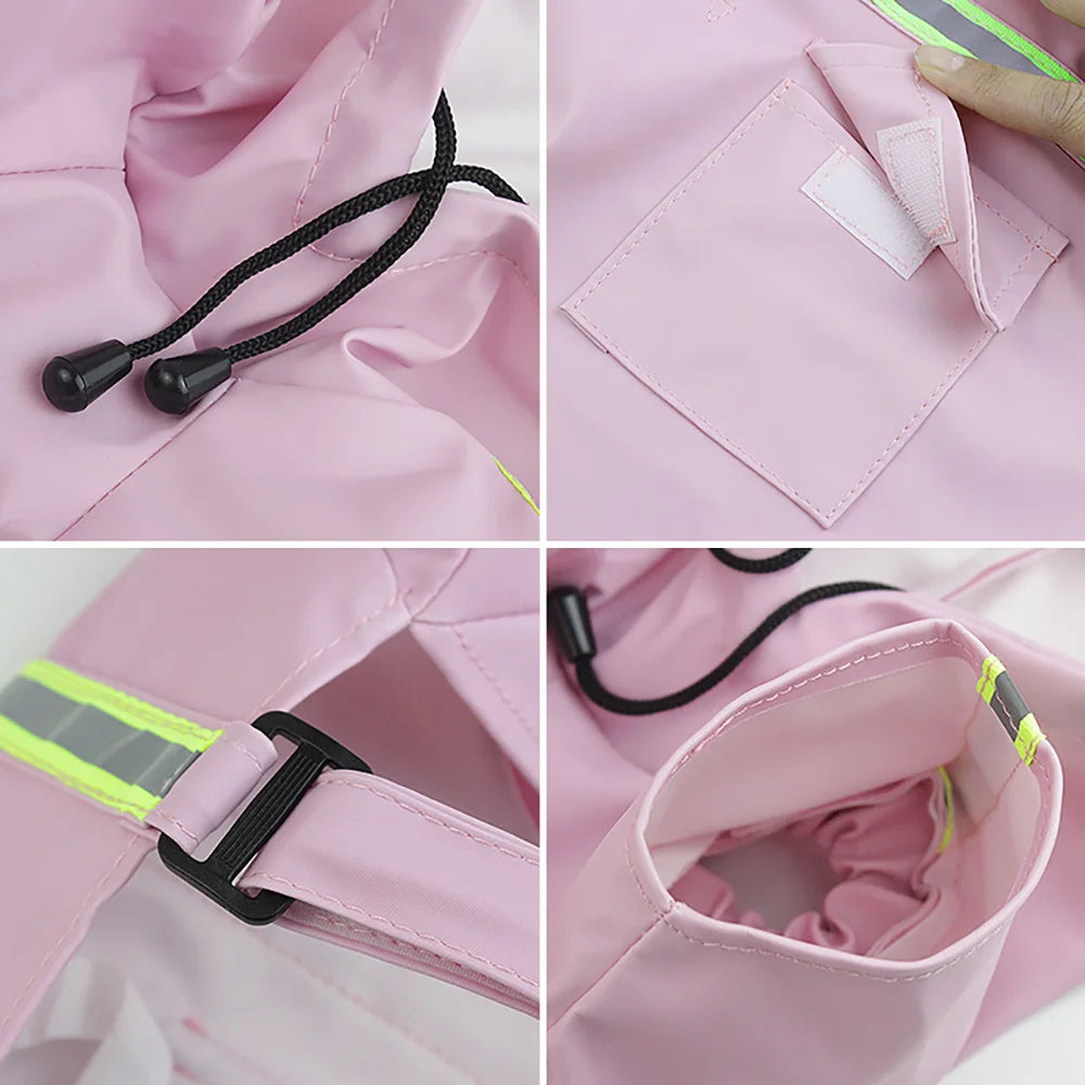 Imperméable Style "Cape" pour Chien – Coupe-vent Réfléchissant avec Capuche