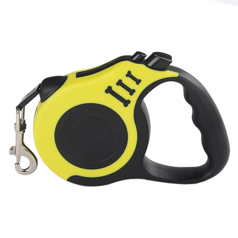 Laisse Enrouleur Automatique pour Chien et Chat - Nylon Robuste - Idéale Promenade et Course