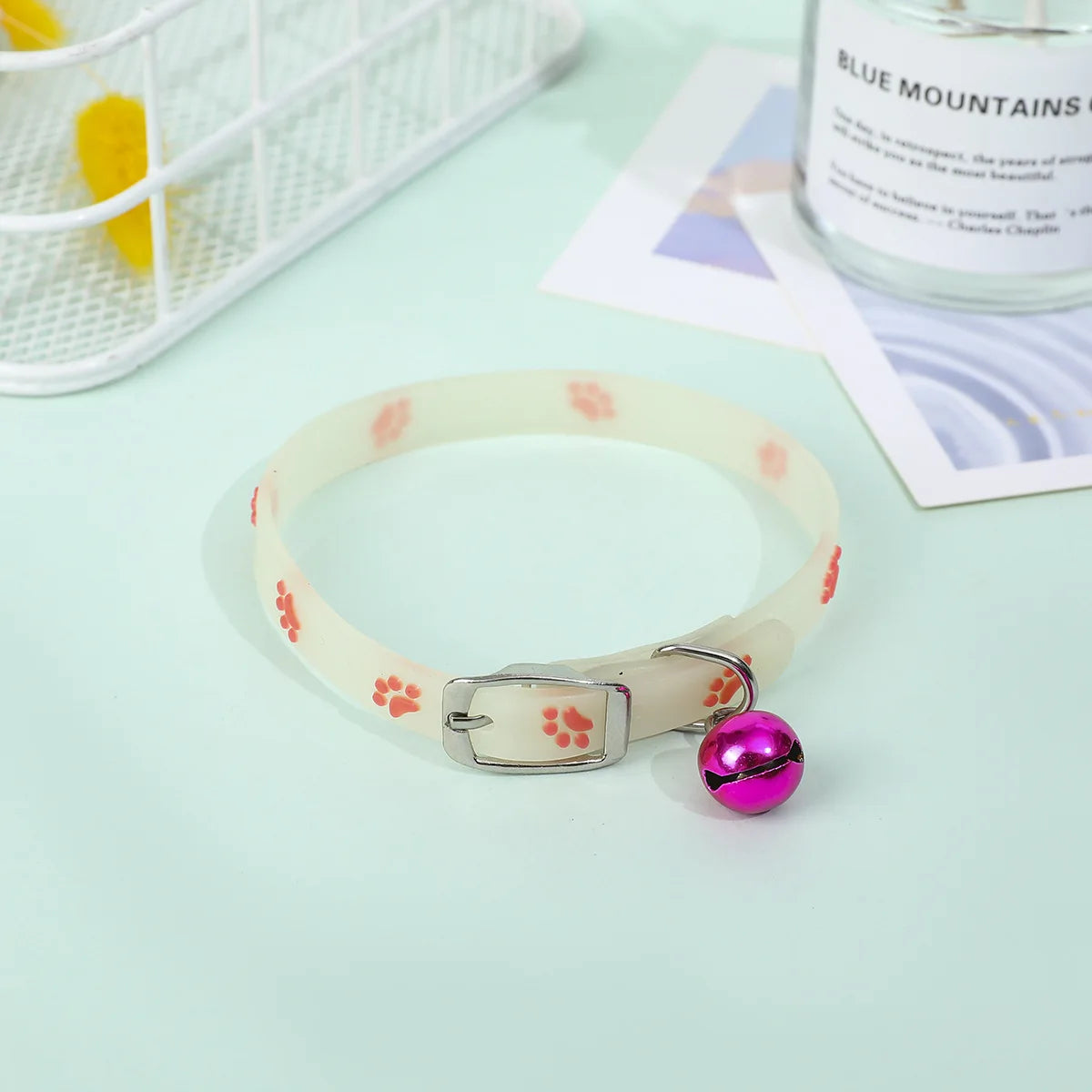 Collier Lumineux en Silicone pour Chat – Clochette