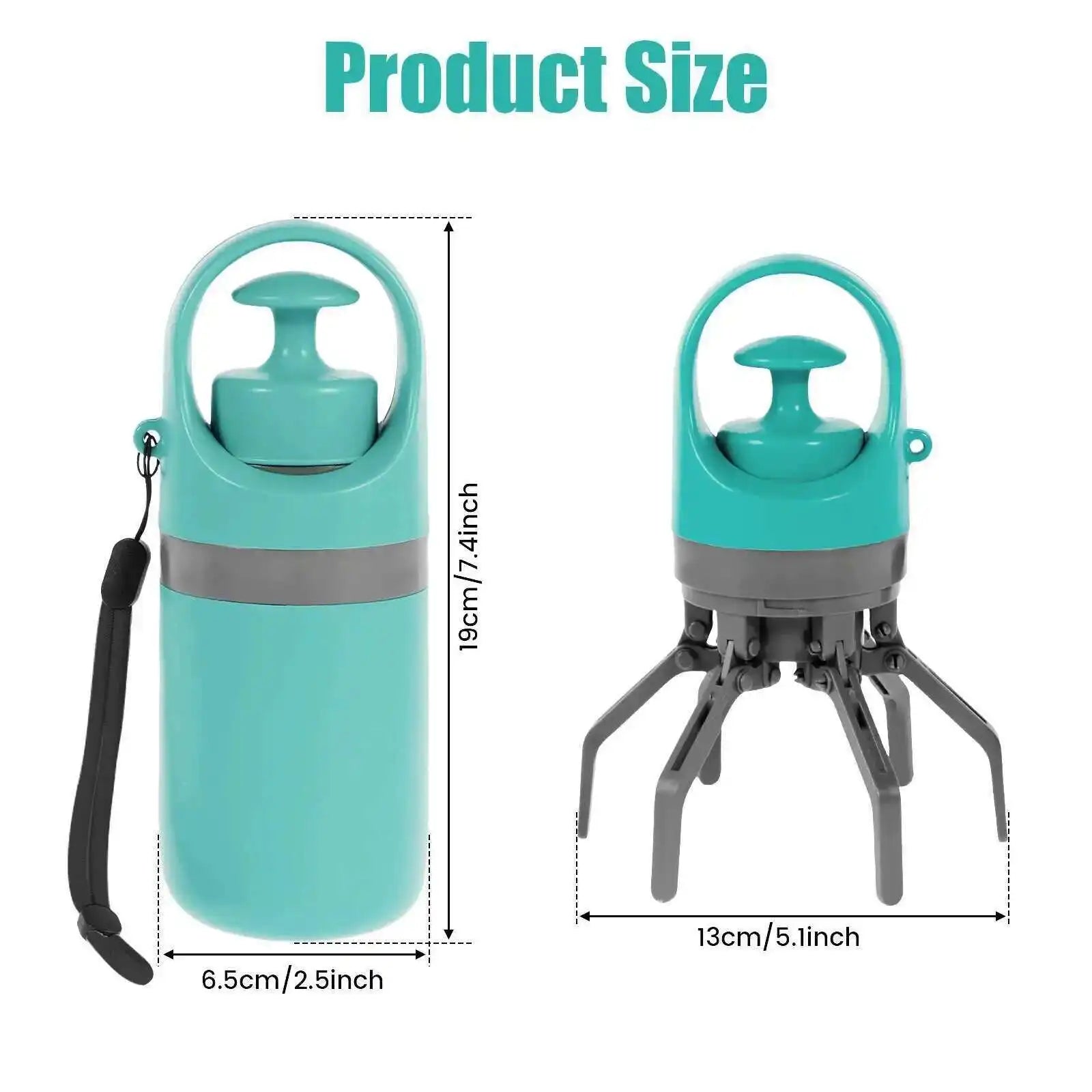 Ramasse-Crottes Portable avec Distributeur Intégré