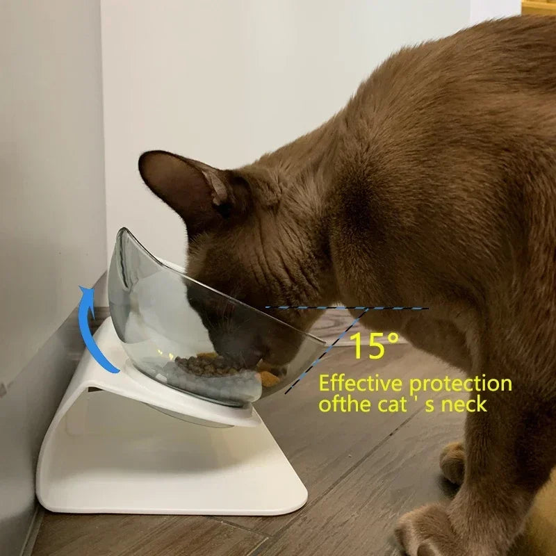 Double Gamelle Antidérapante avec Support | Bols pour Nourriture et Eau pour Chats et Petits Chiens
