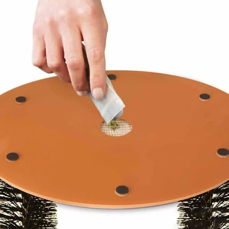 Arche de Toilettage et Massage pour Chats | Brosse Auto-Lisseur & Griffoir Interactif