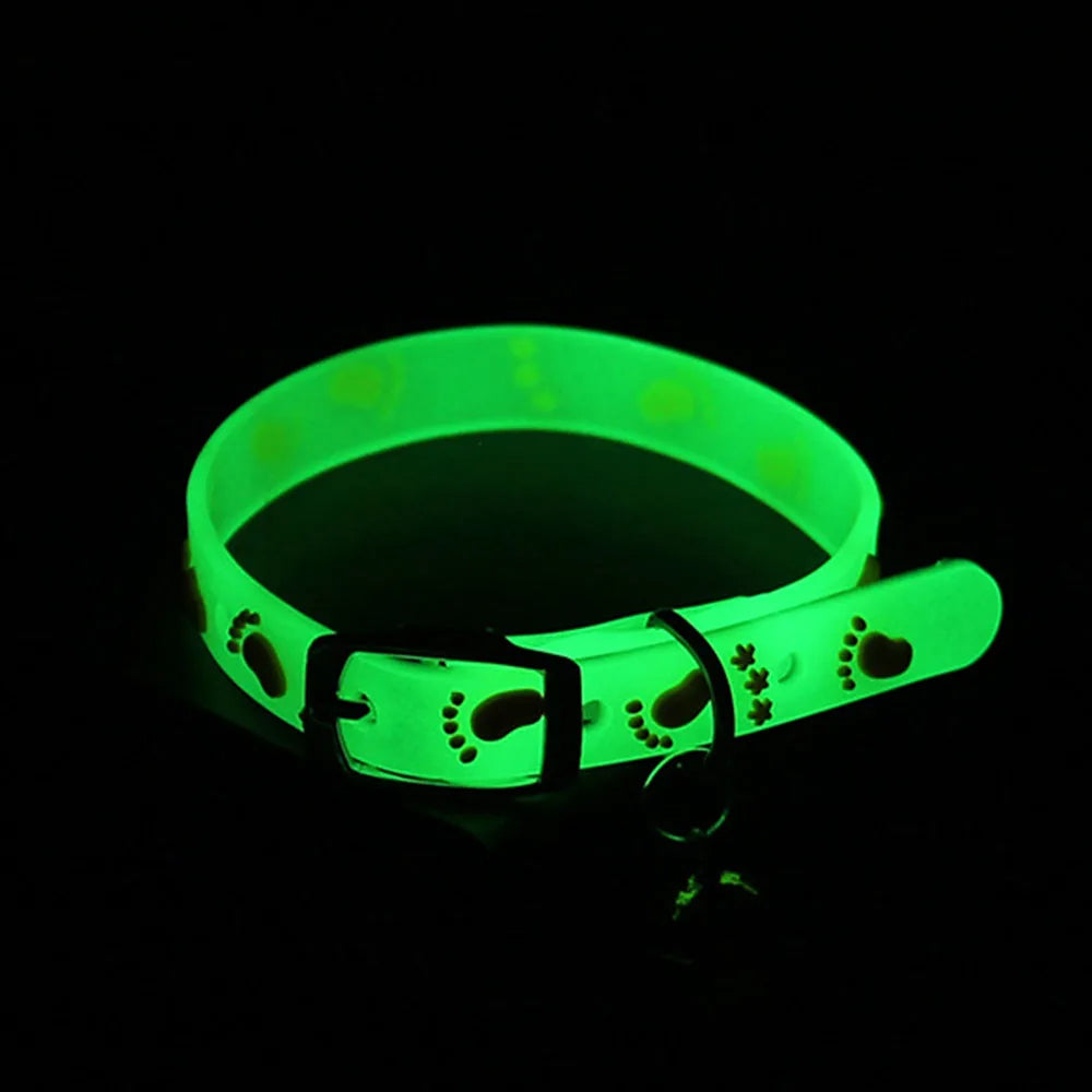 Collier Lumineux en Silicone pour Chat – Clochette