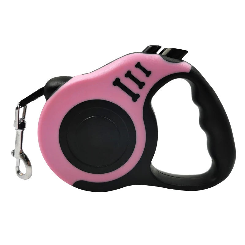 Laisse Enrouleur Automatique pour Chien et Chat - Nylon Robuste - Idéale Promenade et Course