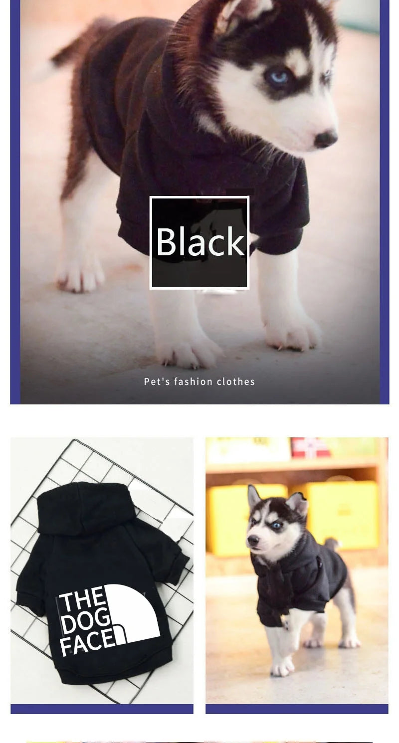 Sweat à Capuche "The Dog Face" – Hoodie Chaud et Coupe-vent pour Chien